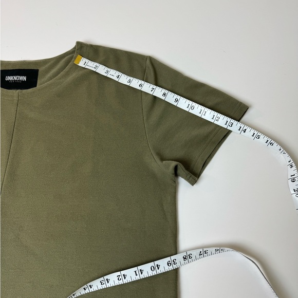 Unknown New York Olive Green Mesh Drop Tail T Shirt Men’s Size XL - Picture 8 of 13
